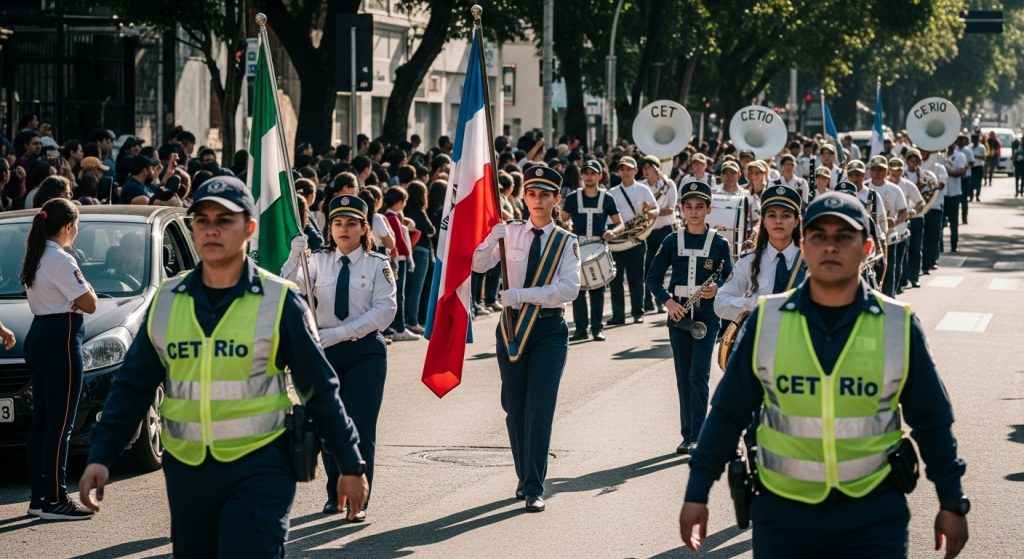 Cet-Rio, Interdição, Desfile Civico, Rua, Uniformes,