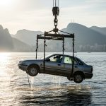 Resgate, Baía De Guanabara, Luz Do Sol, Carro Içado, Guindaste, Barco,