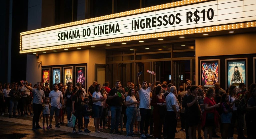 Cinema Com Pessoa Na Frente Em Fila