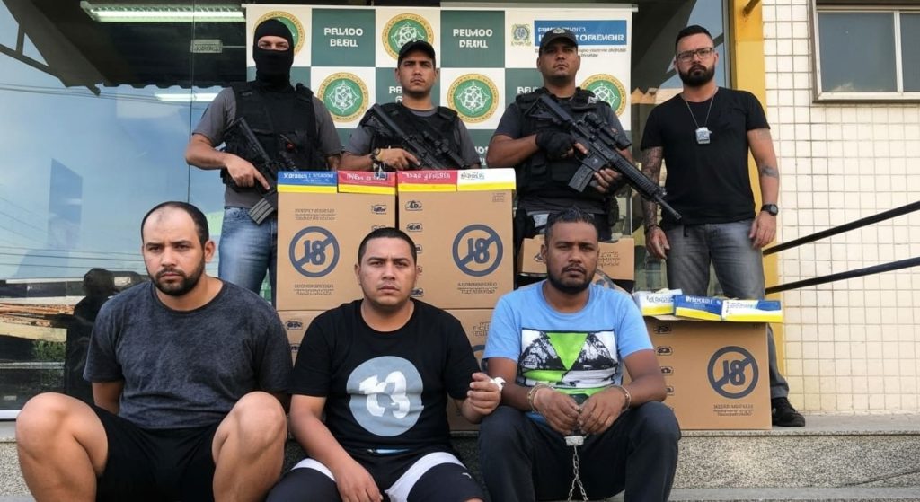 Policia Civil, Roubo De Carga, Cigarros, Trio Preso,