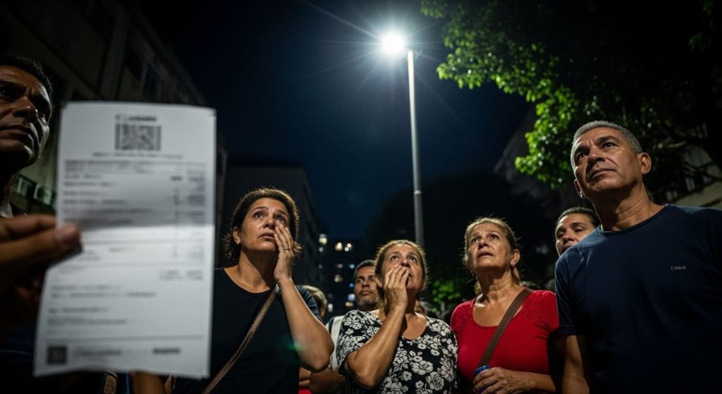 Conta De Luz, Iluminação Publica, Pessoas Preocupadas, Noite,