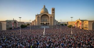 aparecida, fieis, multidão,