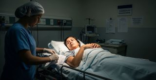 gravida, hospital, médica, leito,